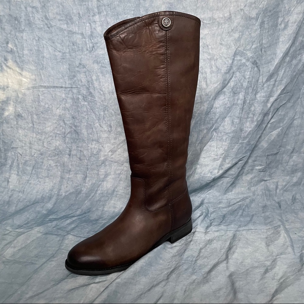 FRYE Melissa leather button riding boots